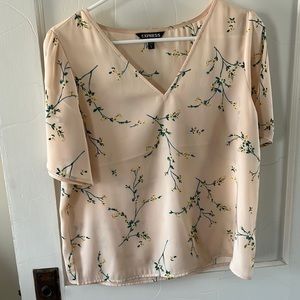 Pink and floral blouse size M